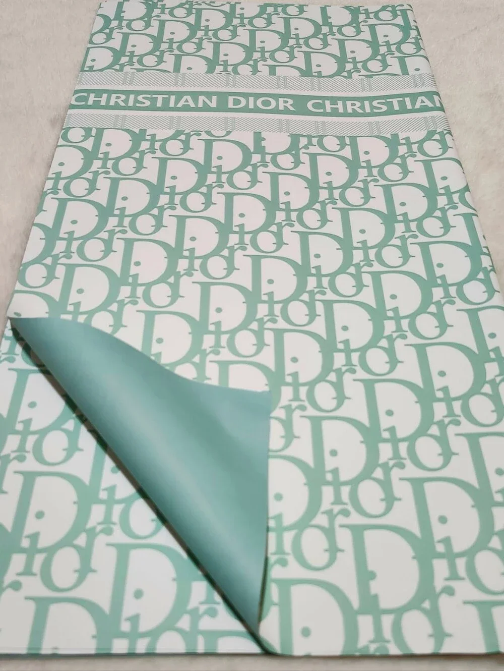 Blue & Mint Green Floral Wrapping Paper Mix & Match 5 Sheets Each(10)